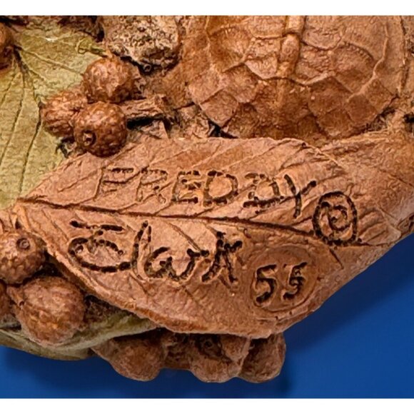 Tom Clark Gnome FREDDY Figurine #55 Turtle Fisherman Fred Astaire w/COA 1983 Vtg - Picture 6 of 7